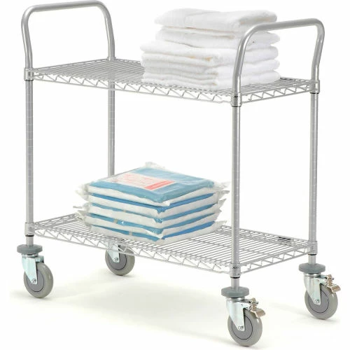 Nexel® Utility Cart w/2 Shelves & Poly Brake Casters, 1200 lb. Cap, 48"L x 24"W x 39"H 5 Nexel® Utility Cart w/2 Shelves & Poly Brake Casters, 1200 lb. Cap, 48"L x 24"W x 39"H - Image 5