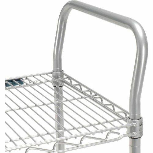 Nexel® Utility Cart w/2 Shelves & Poly Brake Casters, 1200 lb. Cap, 48"L x 24"W x 39"H 9 Nexel® Utility Cart w/2 Shelves & Poly Brake Casters, 1200 lb. Cap, 48"L x 24"W x 39"H - Image 9