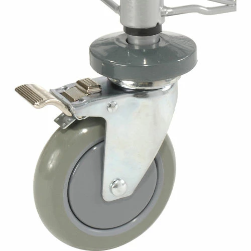 Nexel® Utility Cart w/3 Shelves & Poly Brake Casters, 1200 lb. Cap, 48"L x 21"W x 39"H 12 Nexel® Utility Cart w/3 Shelves & Poly Brake Casters, 1200 lb. Cap, 48"L x 21"W x 39"H - Image 12