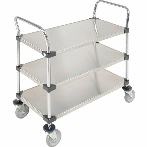 Nexel® Stainless Steel Utility Cart w/3 Shelves, 800 lb. Capacity, 48"L x 24"W x 38"H 5 Nexel® Stainless Steel Utility Cart w/3 Shelves, 800 lb. Capacity, 48"L x 24"W x 38"H - Image 5