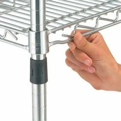 Nexel® Adjustable Chrome Wire Shelf Cart w/2 Shelves, 800 Ib. Capacity, 72"L x 18"W x 40"H -Utility Carts Elegant store 188692 03 14