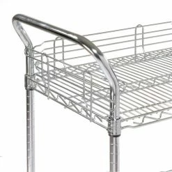 Nexel® Chrome Utility Cart w/2 Shelves & Poly Casters, 1200 lb. Capacity, 48"L x 24"W x 39"H 32 Nexel® Chrome Utility Cart w/2 Shelves & Poly Casters, 1200 lb. Capacity, 48"L x 24"W x 39"H -Utility Carts Elegant store 188704 19 3