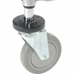 Nexel® Chrome Utility Cart w/2 Shelves & Poly Brake Casters, 1200 lb. Cap, 36"L x 18"W x 39"H -Utility Carts Elegant store 188704 20 5