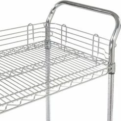 Nexel® Chrome Utility Cart w/2 Shelves & Poly Casters, 1200 lb. Capacity, 30"L x 21"W x 39"H -Utility Carts Elegant store 188704 22 9
