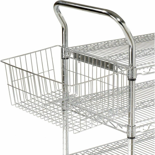 Nexel® Chrome Utility Cart w/3 Shelves & Poly Casters, 1200 lb. Capacity, 36"L x 24"W x 39"H 25 Nexel® Chrome Utility Cart w/3 Shelves & Poly Casters, 1200 lb. Capacity, 36"L x 24"W x 39"H - Image 25