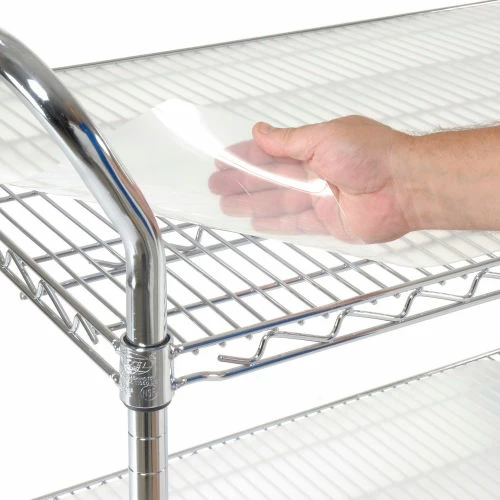 Nexel® Chrome Utility Cart w/2 Shelves & Pneumatic Casters, 1200 lb. Cap, 36"L x 21"W x 42"H 5 Nexel® Chrome Utility Cart w/2 Shelves & Pneumatic Casters, 1200 lb. Cap, 36"L x 21"W x 42"H - Image 5