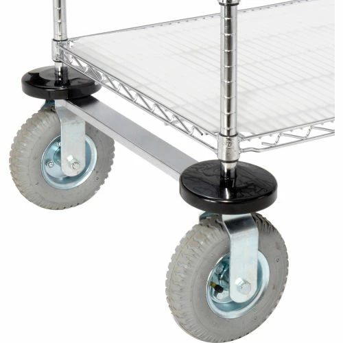 Nexel® Utility Cart w/3 Shelves & Pneumatic Casters, 1200 lb. Cap, 36"L x 21"W x 42"H 5 Nexel® Utility Cart w/3 Shelves & Pneumatic Casters, 1200 lb. Cap, 36"L x 21"W x 42"H - Image 5