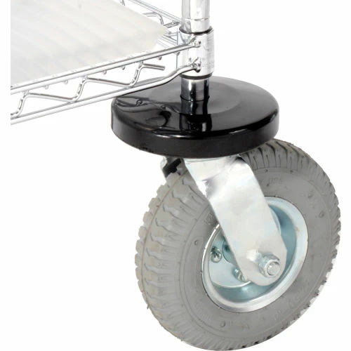 Nexel® Utility Cart w/3 Shelves & Pneumatic Casters, 1200 lb. Cap, 36"L x 18"W x 42"H 4 Nexel® Utility Cart w/3 Shelves & Pneumatic Casters, 1200 lb. Cap, 36"L x 18"W x 42"H - Image 4