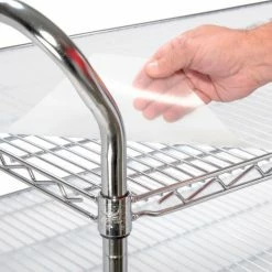 Nexel® Chrome Utility Cart w/3 Shelves & Pneumatic Casters, 1200 lb. Cap, 36"L x 21"W x 42"H 12 Nexel® Chrome Utility Cart w/3 Shelves & Pneumatic Casters, 1200 lb. Cap, 36"L x 21"W x 42"H -Utility Carts Elegant store 188788 03 4