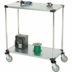 Nexel® Adjustable Shelf Cart w/2 Shelves, 800 Ib. Capacity, 36"L x 18"W x 40"H -Utility Carts Elegant store 188879 05