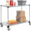 Nexel® Adjustable Shelf Cart w/2 Shelves, 800 Ib. Capacity, 48"L x 24"W x 40"H