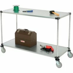 Nexel® Adjustable Shelf Cart w/2 Shelves, 800 Ib. Capacity, 60"L x 24"W x 40"H 16 Nexel® Adjustable Shelf Cart w/2 Shelves, 800 Ib. Capacity, 60"L x 24"W x 40"H -Utility Carts Elegant store 188885 05