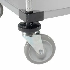 Nexel® Adjustable Shelf Cart w/2 Shelves, 800 lb. Capacity, 72"L x 24"W x 40"H, Silver -Utility Carts Elegant store 188886 03