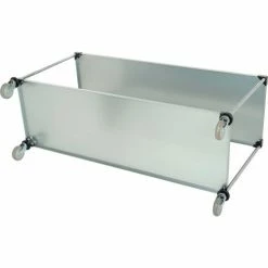 Nexel® Adjustable Shelf Cart w/2 Shelves, 800 lb. Capacity, 72"L x 24"W x 40"H, Silver -Utility Carts Elegant store 188886 06