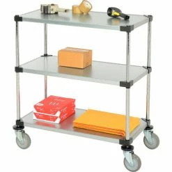 Nexel® Adjustable Shelf Cart w/3 Shelves, 800 Ib. Capacity, 36"L x 18"W x 40"H -Utility Carts Elegant store 188887 05