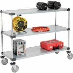 Nexel® Adjustable Shelf Cart w/3 Shelves, 800 Ib. Capacity, 48"L x 18"W x 40"H -Utility Carts Elegant store 188888 03