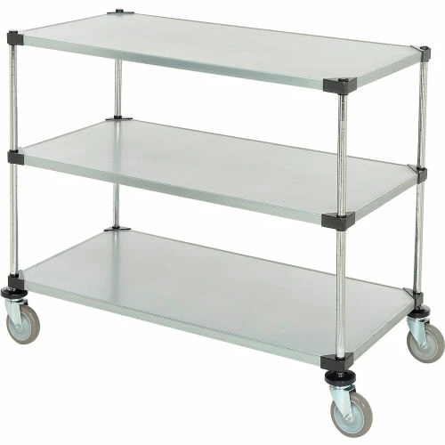 Nexel® Adjustable Shelf Cart w/3 Shelves, 800 Ib. Capacity, 48"L x 24"W x 40"H 2 Nexel® Adjustable Shelf Cart w/3 Shelves, 800 Ib. Capacity, 48"L x 24"W x 40"H - Image 2
