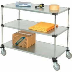 Nexel® Adjustable Shelf Cart w/3 Shelves, 800 Ib. Capacity, 48"L x 24"W x 40"H 12 Nexel® Adjustable Shelf Cart w/3 Shelves, 800 Ib. Capacity, 48"L x 24"W x 40"H -Utility Carts Elegant store 188892 05