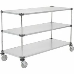 Nexel® Adjustable Shelf Cart w/3 Shelves, 800 Ib. Capacity, 60"L x 24"W x 40"H 15 Nexel® Adjustable Shelf Cart w/3 Shelves, 800 Ib. Capacity, 60"L x 24"W x 40"H -Utility Carts Elegant store 188893 04