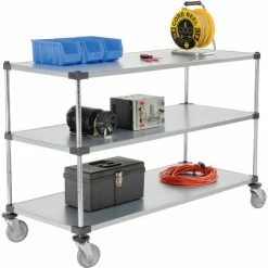 Nexel® Adjustable Shelf Cart w/3 Shelves, 800 Ib. Capacity, 60"L x 24"W x 40"H 17 Nexel® Adjustable Shelf Cart w/3 Shelves, 800 Ib. Capacity, 60"L x 24"W x 40"H -Utility Carts Elegant store 188893 06
