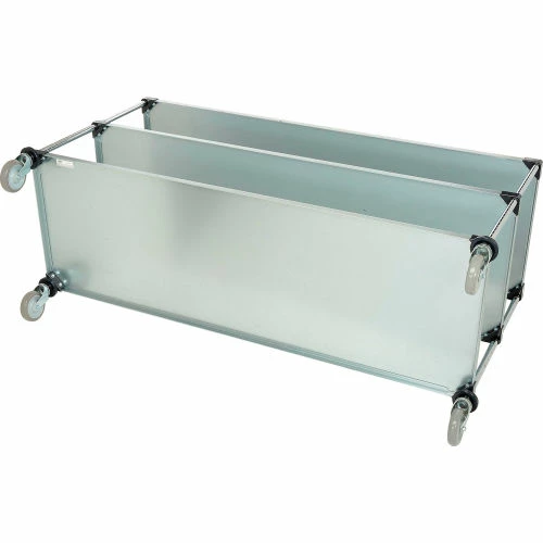 Nexel® Adjustable Shelf Cart w/3 Shelves, 800 lb. Capacity, 72"L x 24"W x 40"H, Silver 7 Nexel® Adjustable Shelf Cart w/3 Shelves, 800 lb. Capacity, 72"L x 24"W x 40"H, Silver - Image 7