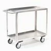 Jamco Stainless Steel Stock Cart w/2 Shelves, 1200 lb. Capacity, 48"L x 24"W x 35"H