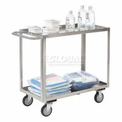 Jamco Stainless Steel Stock Cart w/2 Shelves, 1200 lb. Capacity, 24" x 18"W x 35"H -Utility Carts Elegant store 241427 11 2