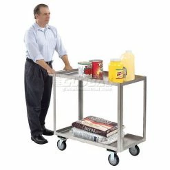 Jamco Steel Stock Cart w/2 Shelves, 1200 lb. Capacity, 36"L x 18"W x 35"H -Utility Carts Elegant store 241427 13 3