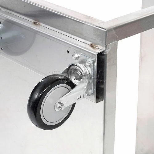 Jamco Stainless Steel Stock Cart w/3 Shelves, 1200 lb. Capacity, 36"L x 24"W x 35"H 7 Jamco Stainless Steel Stock Cart w/3 Shelves, 1200 lb. Capacity, 36"L x 24"W x 35"H - Image 7