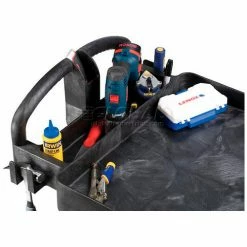 Rubbermaid® Plastic Utility Cart w/2 Shelves, 500 lb. Capacity, 44"L x 25"W x 36"H, Black -Utility Carts Elegant store 241561 02