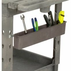 Global Industrial Utility Bin w/Railing Mount Kit, 21"L x 2-1/2"W x 4"H, Gray 13 Global Industrial Utility Bin w/Railing Mount Kit, 21"L x 2-1/2"W x 4"H, Gray -Utility Carts Elegant store 241581 03