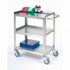 Global Industrial Steel Utility Cart, 400 lb. Capacity, 24"L x 16-1/4"W x 33"H