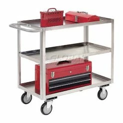 Jamco Stainless Steel Stock Cart w/3 Shelves, 1200 lb. Capacity, 36"L x 24"W x 35"H 17 Jamco Stainless Steel Stock Cart w/3 Shelves, 1200 lb. Capacity, 36"L x 24"W x 35"H -Utility Carts Elegant store 241598 12 2