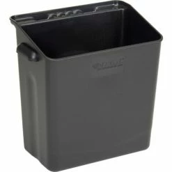 Global Industrial™ Waste Container w/Mount Bar, 14"L x 10"W x 19"H, Black -Utility Carts Elegant store 241678 05