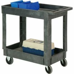 Global Industrial™ Utility Cart w/2 Shelves & 5" Casters, 500 lb. Cap, 34"L x 17-1/2"W x 33"H
