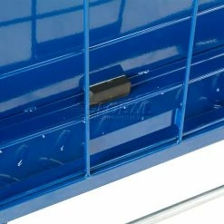 Global Industrial Fold-A-Way Stock Cart w/2 Shelves, 750 lb. Cap, 38"L x 28"W x 39"H, Blue -Utility Carts Elegant store 242026 14