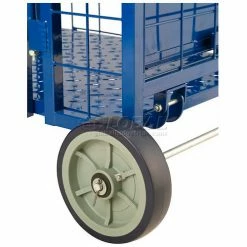 Global Industrial Fold-A-Way Stock Cart w/2 Shelves, 750 lb. Cap, 38"L x 28"W x 39"H, Blue -Utility Carts Elegant store 242026 15