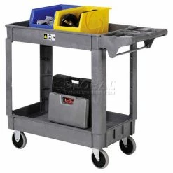 Global Industrial™ Utility Cart w/2 Shelves & 5" Casters, 500 lb. Capacity, 40"L x 17"W x 33"H -Utility Carts Elegant store 242080 02