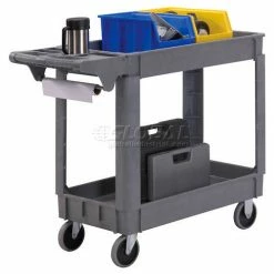 Global Industrial™ Utility Cart w/2 Shelves & 5" Casters, 500 lb. Capacity, 40"L x 17"W x 33"H -Utility Carts Elegant store 242080 22