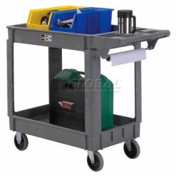 Global Industrial™ Utility Cart w/2 Shelves & 5" Casters, 500 lb. Capacity, 40"L x 17"W x 33"H -Utility Carts Elegant store 242080 23