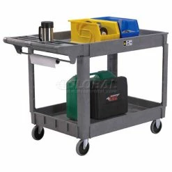 Global Industrial™ Utility Cart w/2 Shelves & 5" Casters, 500 lb. Capacity, 46"L x 25"W x 33"H -Utility Carts Elegant store 242081 19