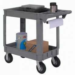 Global Industrial Utility Cart w/2 Shelves & 6" Casters, 500 lb. Capacity, 40"L x 17"W x 35"H -Utility Carts Elegant store 242082