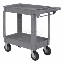 Global Industrial Utility Cart w/2 Shelves & 6" Casters, 500 lb. Capacity, 40"L x 17"W x 35"H -Utility Carts Elegant store 242082 06