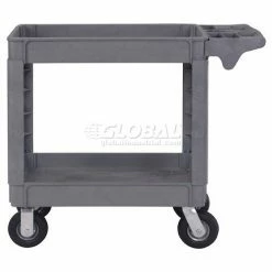Global Industrial Utility Cart w/2 Shelves & 6" Casters, 500 lb. Capacity, 40"L x 17"W x 35"H -Utility Carts Elegant store 242082 10