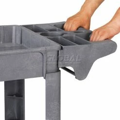 Global Industrial Utility Cart w/2 Shelves & 6" Casters, 500 lb. Capacity, 40"L x 17"W x 35"H -Utility Carts Elegant store 242082 17