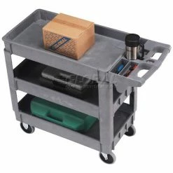 Global Industrial Utility Cart w/3 Shelves & 5" Casters, 500 lb. Capacity, 40"L x 17"W x 33"H 28 Global Industrial Utility Cart w/3 Shelves & 5" Casters, 500 lb. Capacity, 40"L x 17"W x 33"H -Utility Carts Elegant store 242083 01