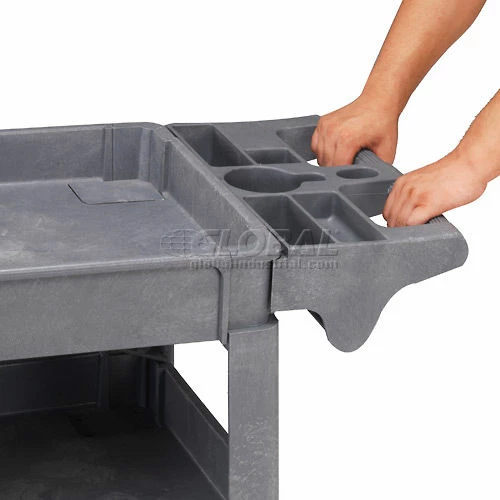 Global Industrial Utility Cart w/3 Shelves & 5" Casters, 500 lb. Capacity, 40"L x 17"W x 33"H 7 Global Industrial Utility Cart w/3 Shelves & 5" Casters, 500 lb. Capacity, 40"L x 17"W x 33"H - Image 7
