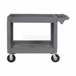 Global Industrial Utility Cart w/2 Shelves & 6" Casters, 500 lb. Capacity, 46"L x 25"W x 35"H -Utility Carts Elegant store 242085 02