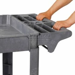 Global Industrial Utility Cart w/2 Shelves & 6" Casters, 500 lb. Capacity, 46"L x 25"W x 35"H -Utility Carts Elegant store 242085 12