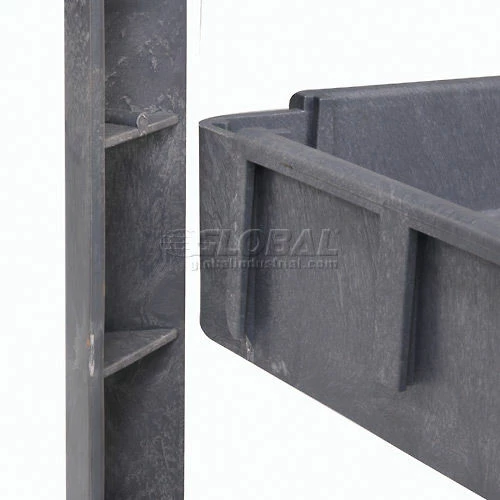 Global Industrial Utility Cart w/3 Shelves & 5" Casters, 500 lb. Capacity, 46"L x 25"W x 33"H 20 Global Industrial Utility Cart w/3 Shelves & 5" Casters, 500 lb. Capacity, 46"L x 25"W x 33"H - Image 20